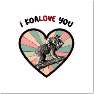 I koalove you - a retro vintage design Posters and Art